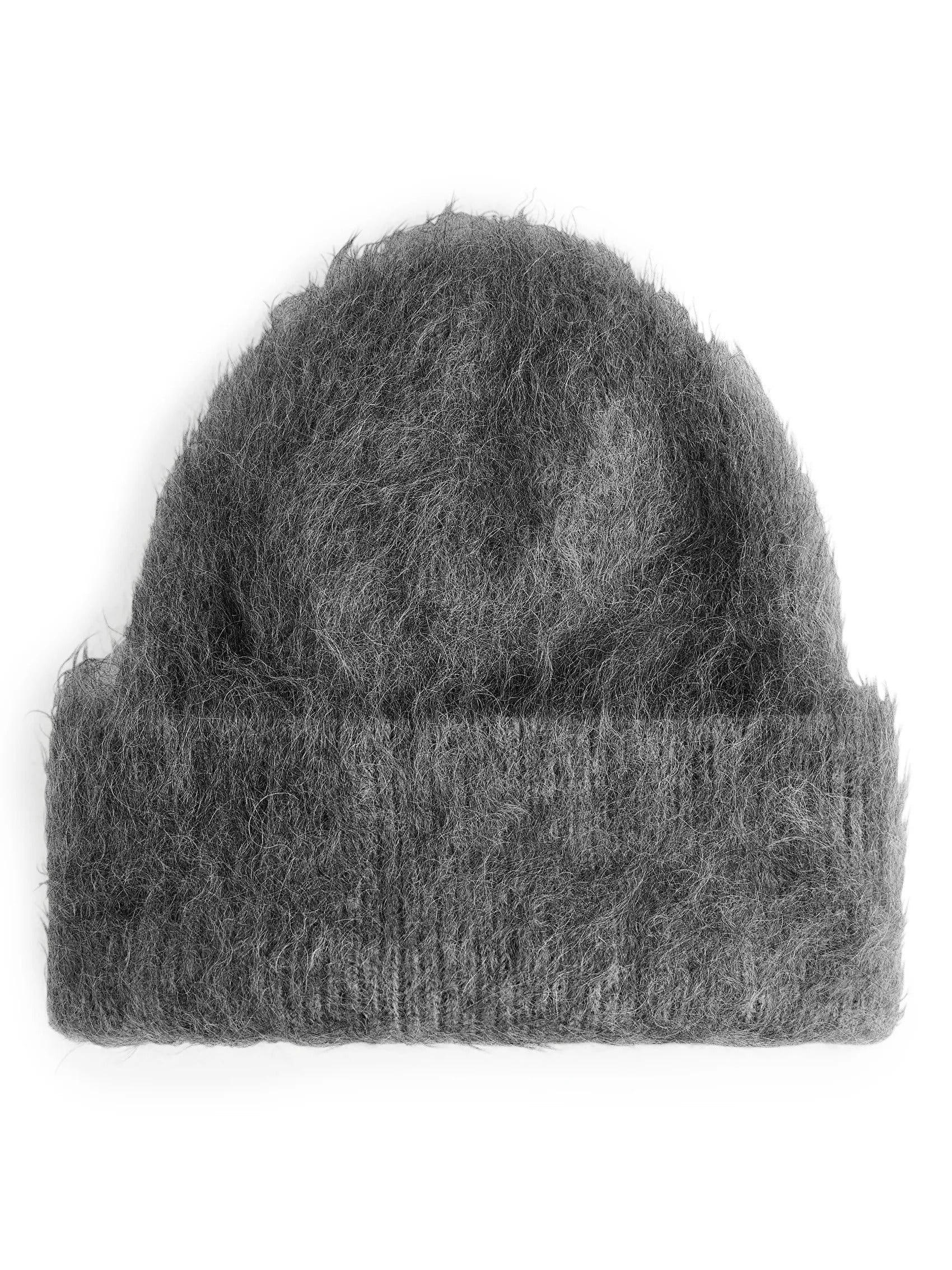 Brushed Mohair Blend Beanie
