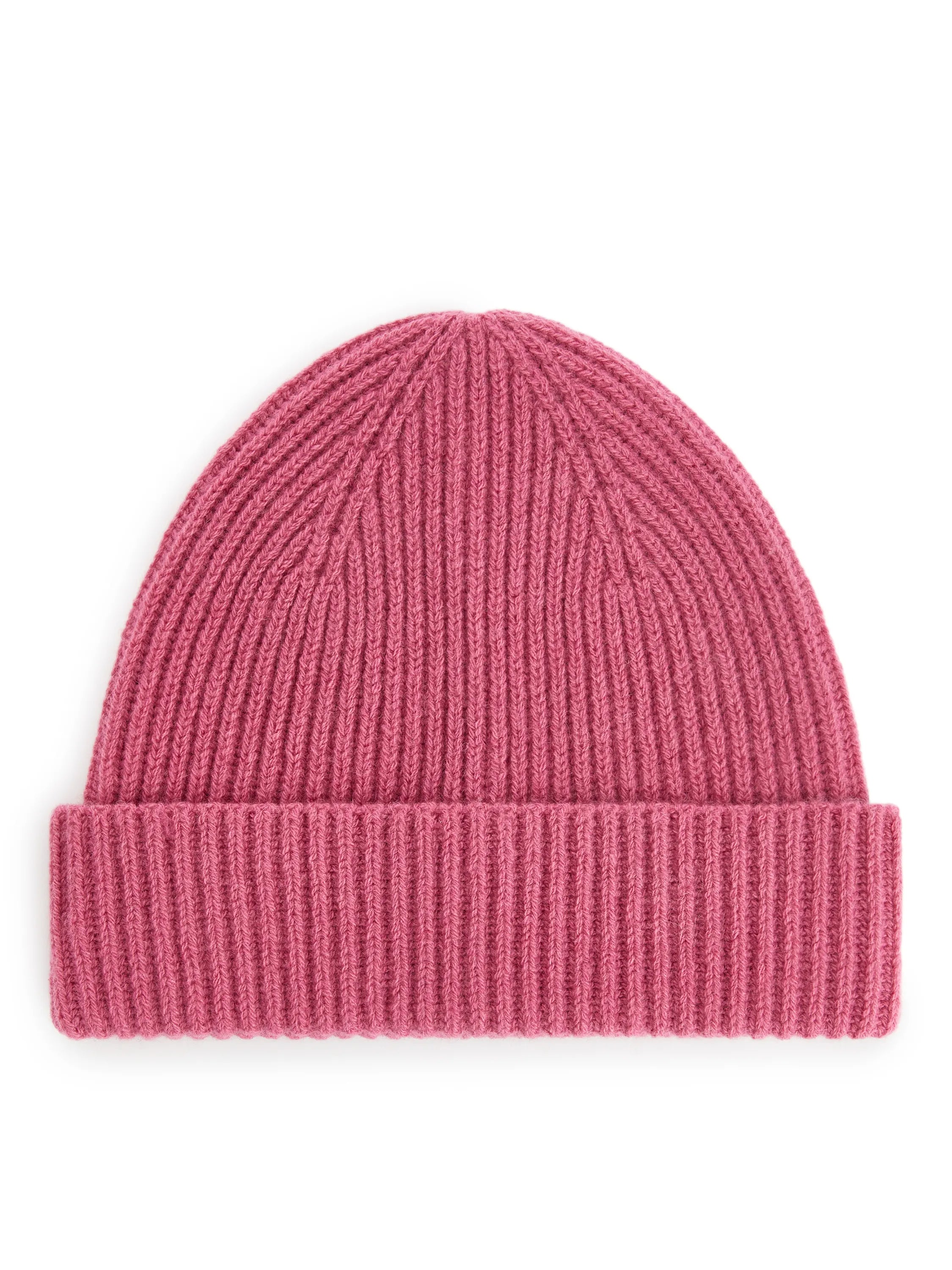 1/3 Rib-Knit Wool Beanie