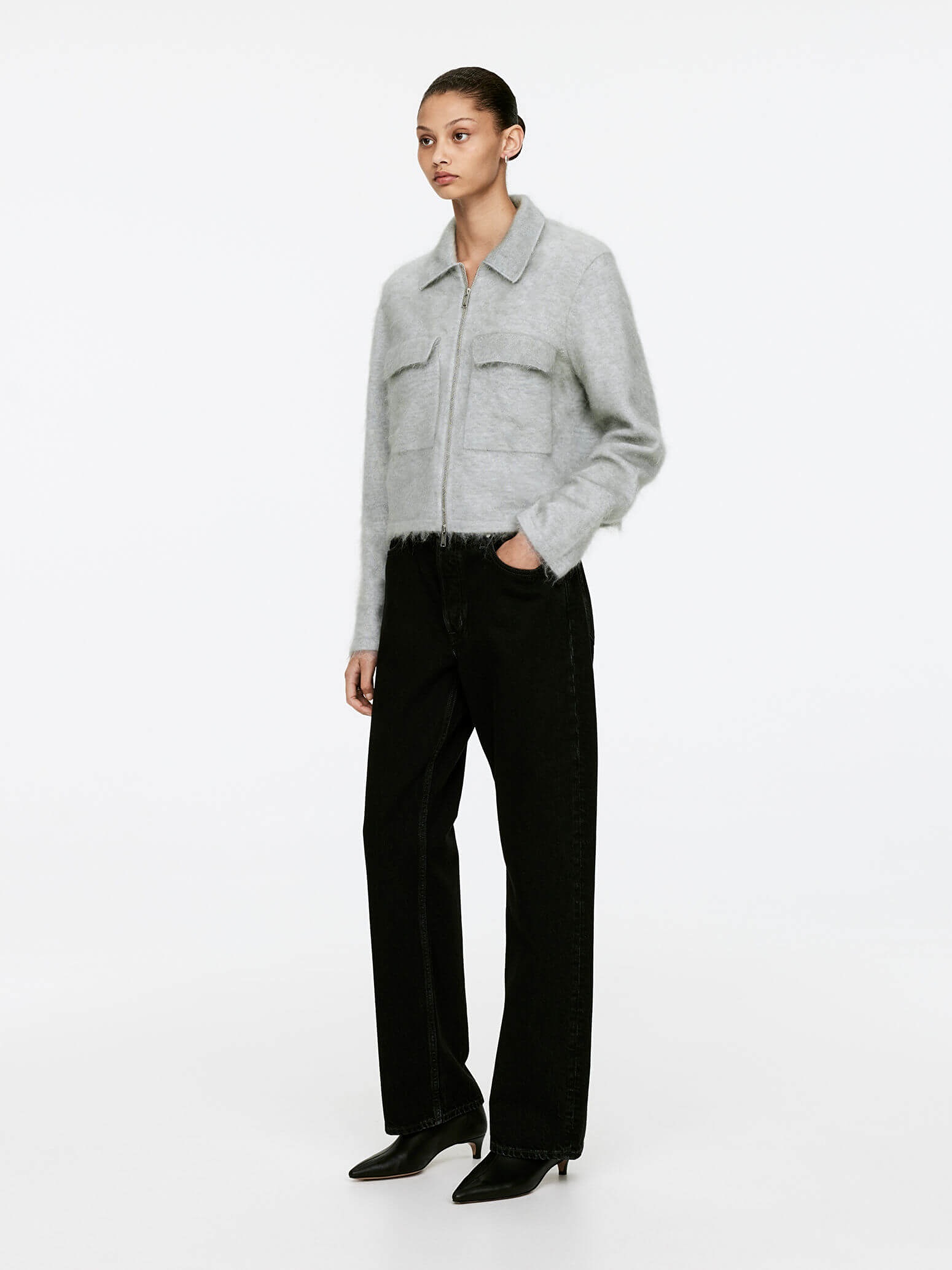 Mohair-Wool Blend Jacket