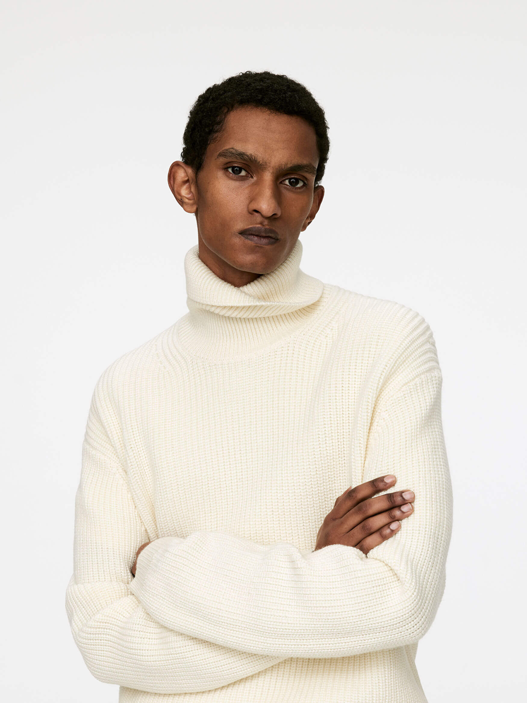 Heavy Wool Roll-Neck Jumper